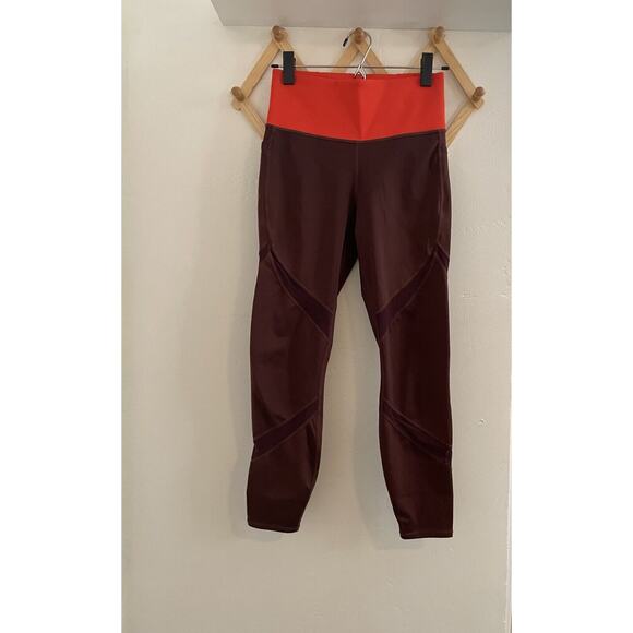 Athleta Leggings Women's Small Tenacity 7/8 Tight Pockets Mesh High Rise Cropped - Picture 2 of 8